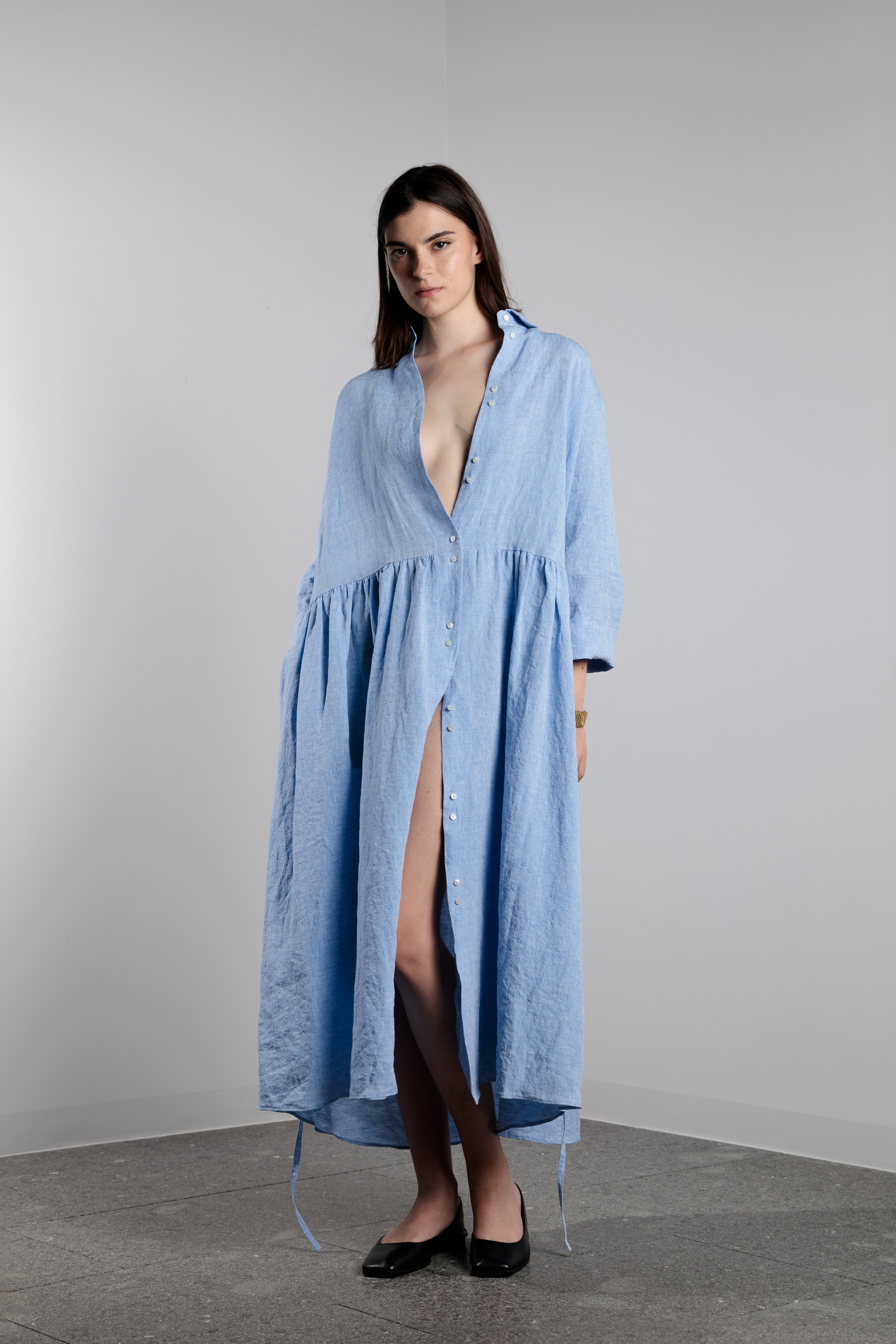 princess polly baby blue dress GINGER