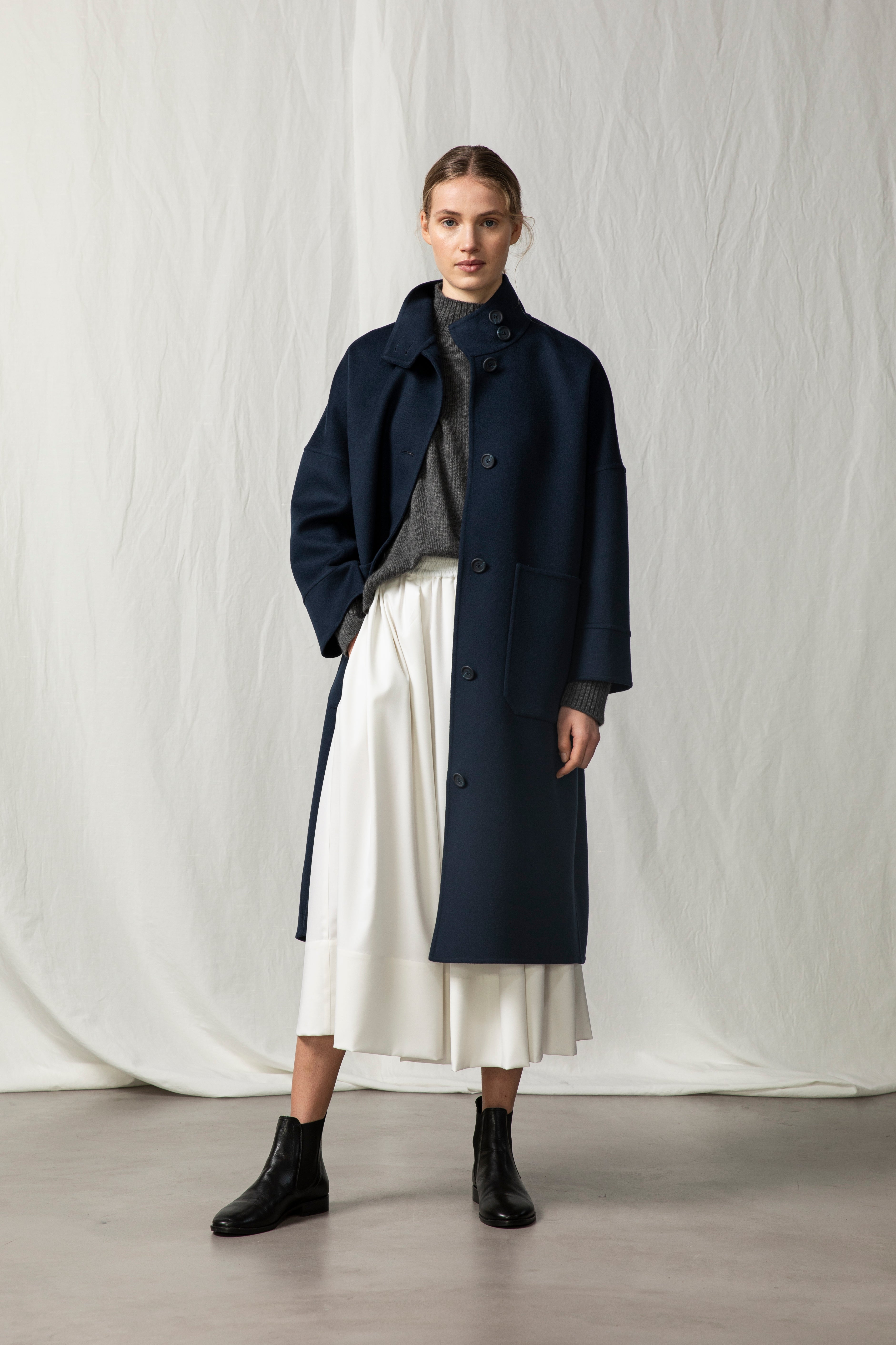 ASCIARI アシャーリ FEDERICA COAT コットンリネンコート  ピンク 1 ASCIARI アシャーリ FEDERICA COAT コットンリネンコート ピンク 1