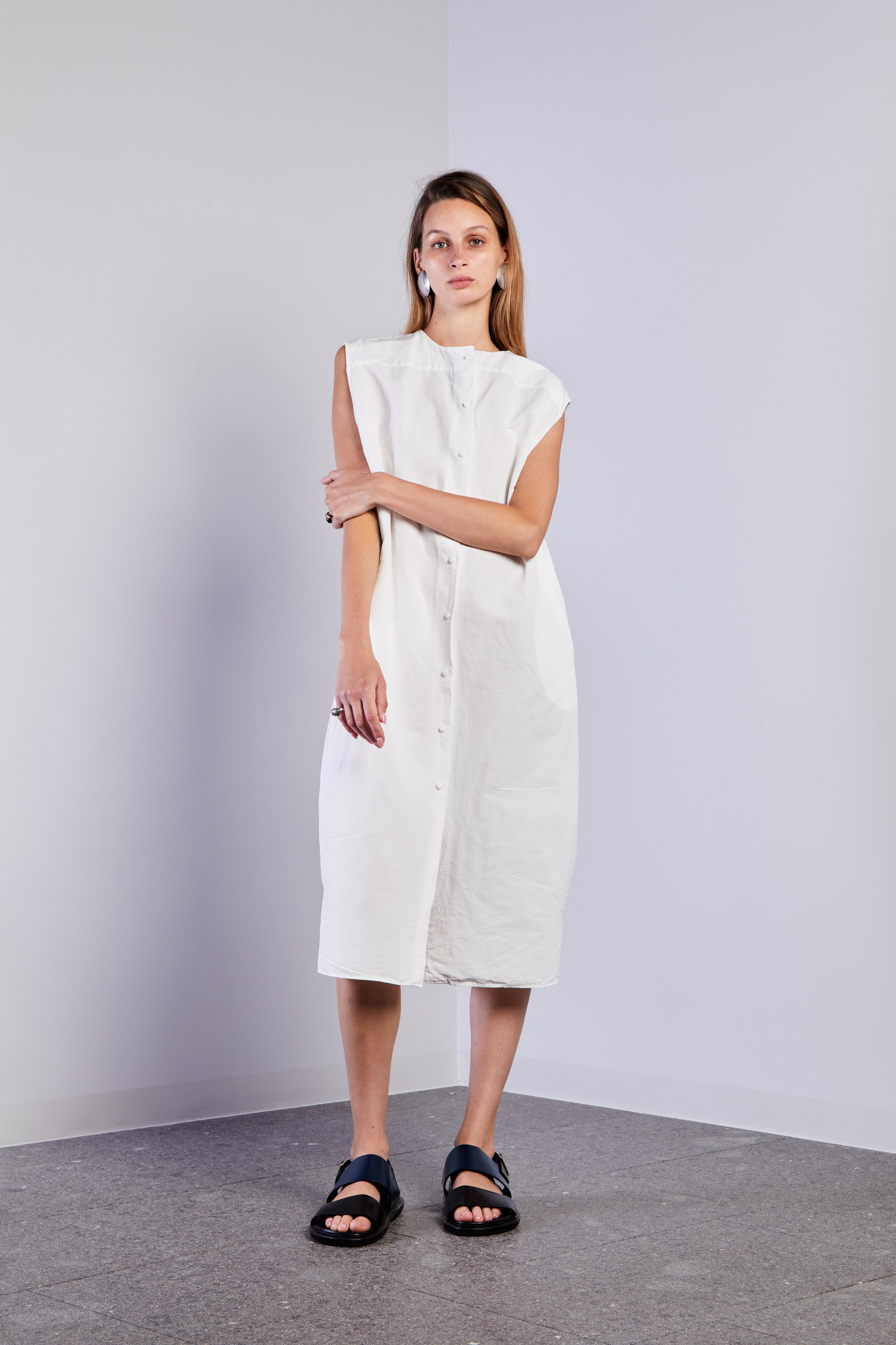 linen vest dress Linen Tank Vest Dress DUO NYC